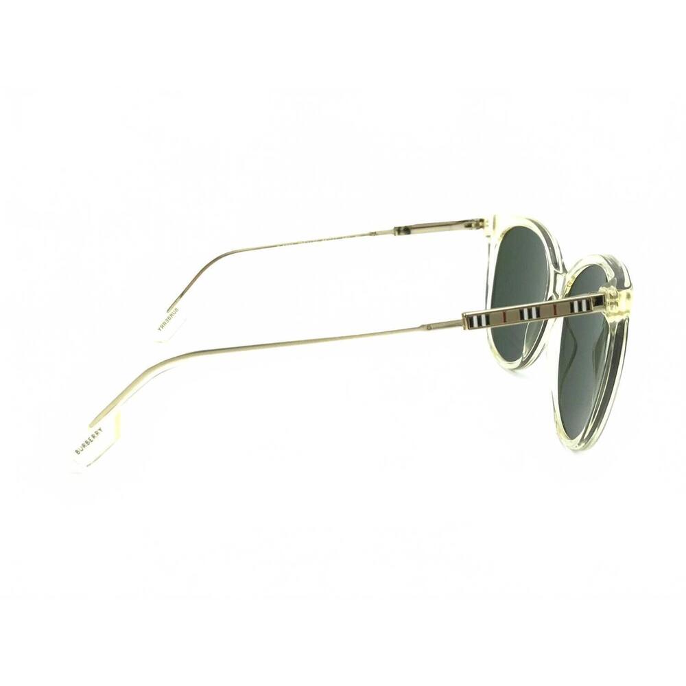 NEW BURBERRY women's 4333 3852/71 clear round sunglasses in green - Picture 4 of 6
